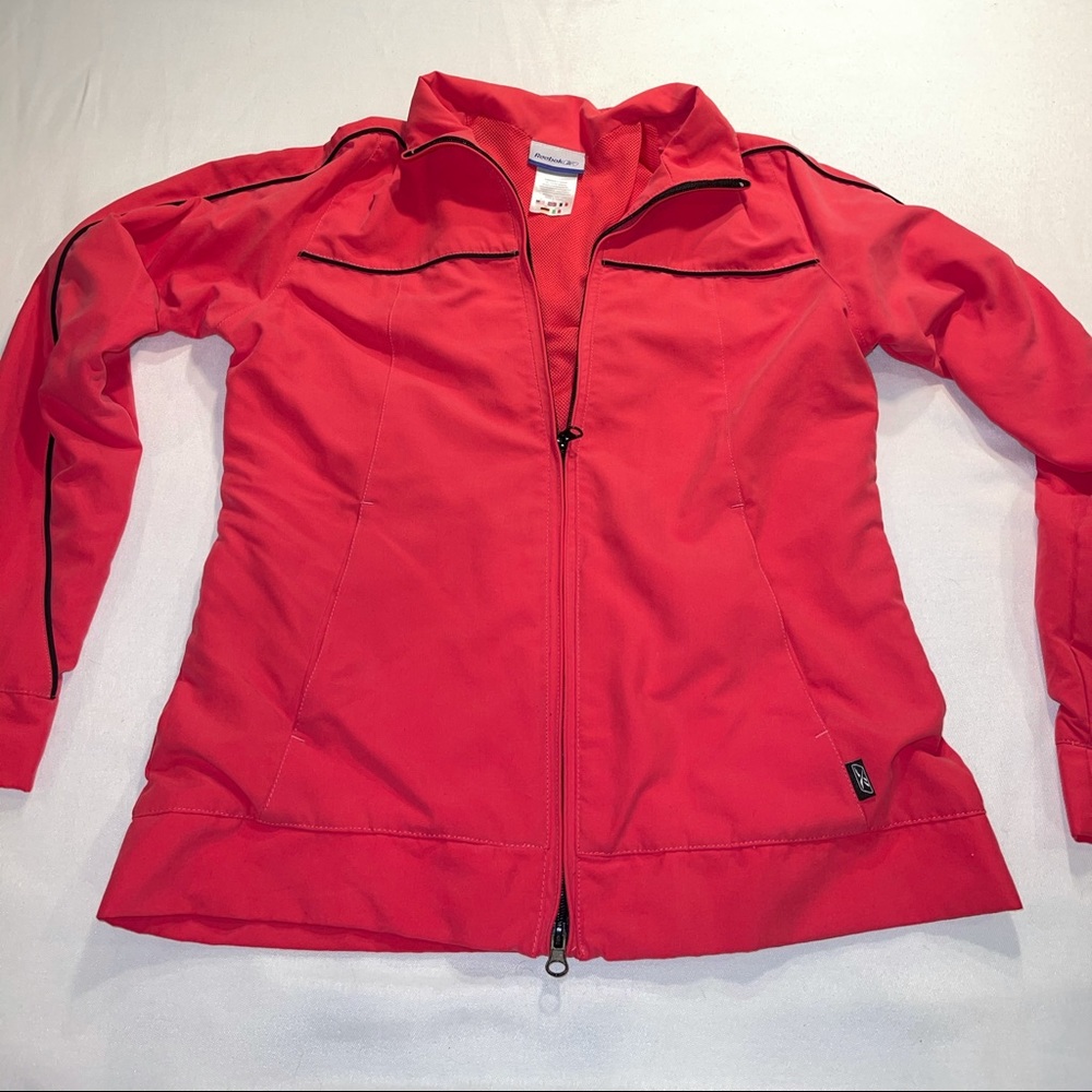 Reebok Ladies thin light weight zip up jacket pink